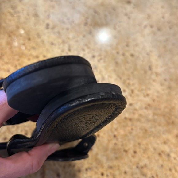 Tory Burch black matte sandals - Picture 4 of 5